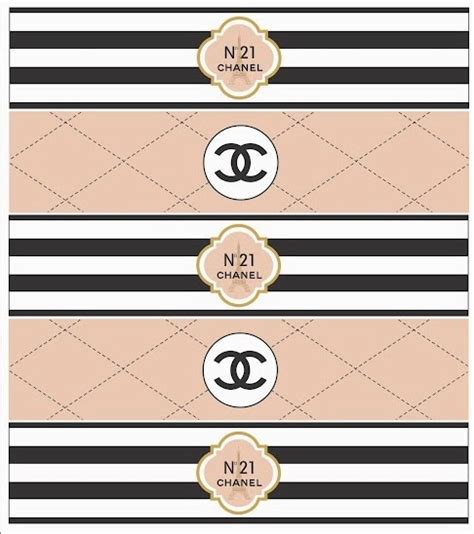 chanel coffee bar labels to print|printable chanel labels.